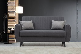 Atelier Del Sofa Sofá Cama de 2 Plazas Alkon - Dark Grey